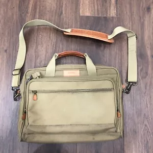 Bolso Bandolera Hartmann para Laptop Nylon Marrón Tostado Cuero Borde Correa para el Hombro - Imagen 1 de 12
