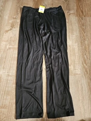 Pantalones de salón Lucky Brand negros con cordón cintura elástica nuevos con etiquetas Foto 1 de 4