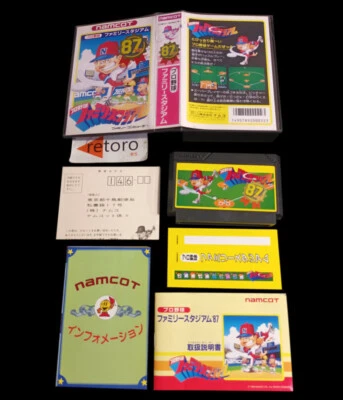 PRO YAKYUU BASEBALL FAMILY STADIUM 87 NINTENDO NES famicom Namcot JAP Complete - Imagen 1 de 3