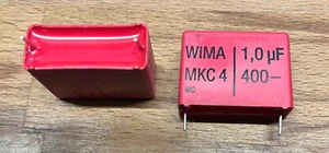 2 x condensador de película de policarbono metalizado WIMA MKC4 1uF 400Vdc 20% RM27,5mm - Imagen 1 de 1