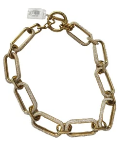 Michael Kors jewelry Iconic Link Cristal Chocker Gold Tone - Picture 1 of 2