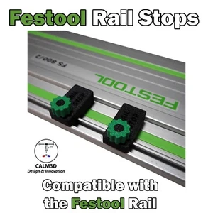 Paradas de riel guía compatibles con Festool - conjunto doble - giro y bloqueo - INC P&P - Imagen 1 de 10