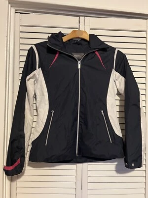 HAWKE & CO Mujer Pequeña S Chaqueta Rendimiento Chaqueta Abrigo Con Capucha Lluvia Impermeable Foto 1 de 4