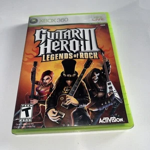 Guitar Hero III 3 - Legends of Rock (Microsoft Xbox 360) CIB COMPLETE | VGC - Foto 1 di 5