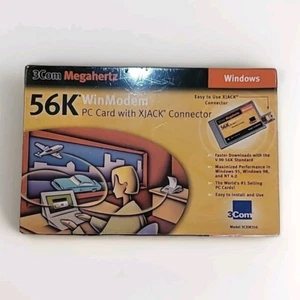 3COM Megahertz 56K WinModem PC Card with XJACK Connector  (NEW IN BOX) - Picture 1 of 4