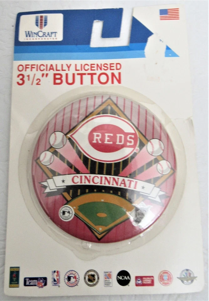 WinCraft Cincinnati Reds Licensed Button 3.5" MLB Baseball Vintage - Image 1 of 4