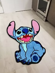 Lilo Stitch Cartoon Floor Mat Washable Bedroom Area Wool Rugs Living Room Carpet - Picture 1 of 6