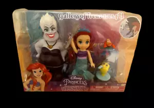 Disney Princesa Pequeña Ariel Úrsula y Amigos Set de Regalo Muñeca Sirenita 4 - Imagen 1 de 2