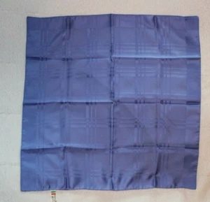 Vintage Scarf Sheer Solid Slate Blue Square 20x20" 100% Polyester Made in Italy - Picture 1 of 7