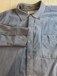 Herren Tommy Bahama Costal Cord Blau Cord Langarm Button Down - Größe L - Bild 1 von 15