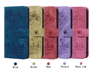 Leather Flip Wallet Stand Phone Case For iPhone 14 13 12 11 Pro Max XS XR 6 7 8 - Picture 1 of 17