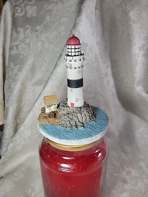 Topper de vela grande Lighthouse se adapta a vela Yankee mecha única tono grande - Usado en excelente estado  Foto 1 de 4