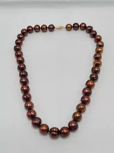 Collana perle bronzo 18" importazione mondiale 14k WW nuova con scatola HSN gioielli - Foto 1 di 16