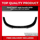 Fits Ford Transit Facelift 19> Lower Front Abs Black Splitter Spoiler Bumper Lip