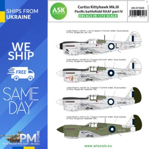 ASK D72009 1/72 Decal Curtiss Kittyhawk Mk.III Pacific battlefield RAAF part IV - Picture 1 of 2