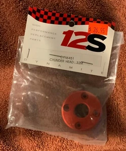 DINAMITA 6451 DYN6451 CYKINDER HEAD .32M ROJO RC CAR TRUCK PARTS MOTOR NUEVO - Imagen 1 de 1