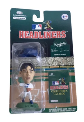 MLB Headliners Hideo Nomo 3 pulgadas figura de colección Dodgers 1996 Corinthian Foto 1 de 3