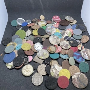 100 lot Handy Fabric Metal buttons - Picture 1 of 1
