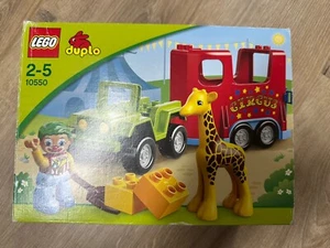 Lego Duplo 10550 Zirkus Transporter Jeep Anhänger Giraffe Clown Zubehör OVP - Bild 1 von 8