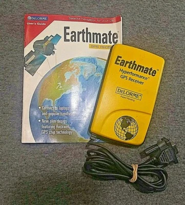Earthmate Hyperformance GPS Receiver Delorme with user guide- Untested - Image 1 of 4