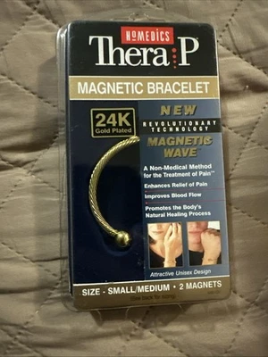 Homedics Thera-P MB-G1 磁波中小型手链 24K 镀金 — 第 1/2 张图片