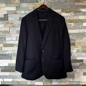 J. Crew Vitale Ludlow Blazer Suit Jacket Mens 40S Black Half Lined - Picture 1 of 8