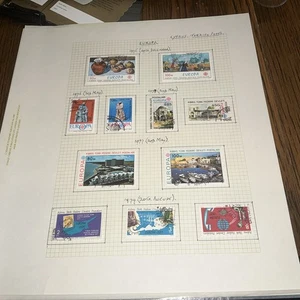 CYPRUS - Turkish - Europa 1975/81 - 19 Stamps VFU on Senator Leaves - See Scans - Picture 1 of 2