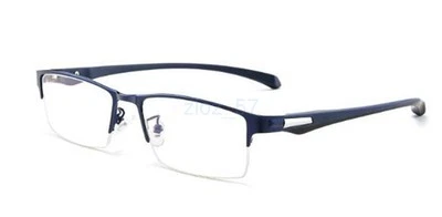 Men's Business Half Rim Alloy Reading Glasses +1.0 1.5 2.0 2.5 3.0 3.5 4.0 - image 1 of 4