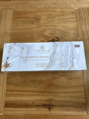 Royale Ceramic Hair Brush Multi-Purpose, White Marble New In Box - Image 1 of 4