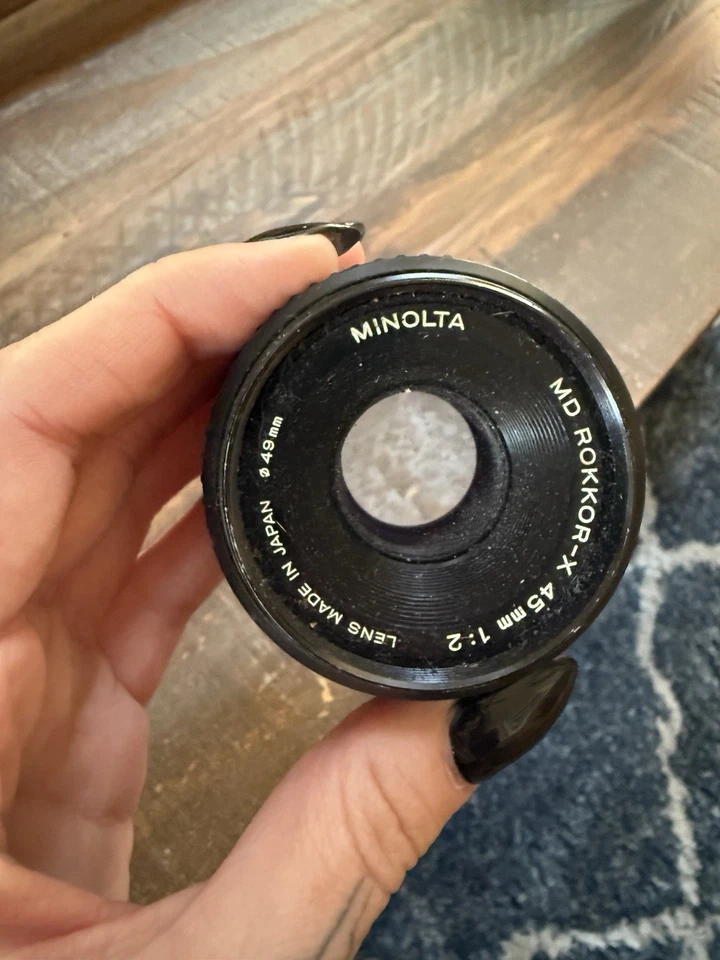 Lente para cámara Minolta MD ROKKOR-X 45 mm 1:2 Pancake Foto 1 de 2