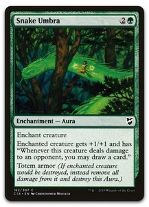 Snake Umbra #162 (NM) Commander 2018 C18 Magic MTG - Picture 1 of 2