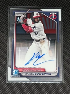 2024 Bowman Draft Chrome Prospect Autographs KAELEN CULPEPPER #CPA-KC 1st Auto - Picture 1 of 2
