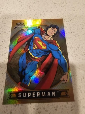 2025 Upper Deck Fleer Brilliants #70 Superman (Yellow parallel) Action Comics  - Image 1 of 2