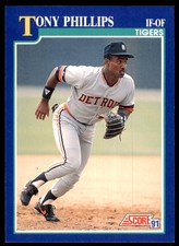 1991 SCORE TONY PHILLIPS DETROIT TIGERS #38