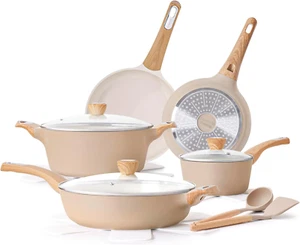 Ceramic Pots and Pans Set Nonstick, Kitchen Cookware Sets, 14-Piece Induction C - Picture 1 of 12