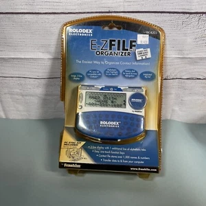 Rolodex Electronics E-Z File Pro Organizer RK-8203 NOS Vintage Sealed Package - Photo 1 sur 6