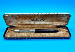 Vintage Parker 61 Fountain Pen Made in England 1/10 12K RG Double Jewel w/ Case - Picture 1 of 24