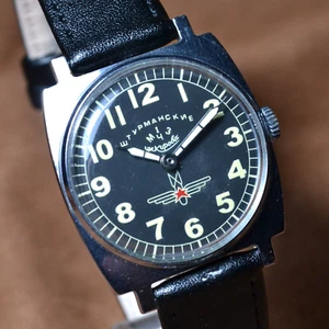 Vintage Pobeda Mechanical Men's Wristwatch Sturmanskie Soviet Watch Yuri Gagarin - Picture 1 of 12