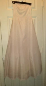 Vintage 60's Full skirt Ivory Nylon wedding undergarment strapless Size 14 - Picture 1 of 11