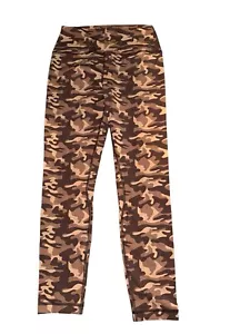 CRZ Yoga Mixed Brown Camo Leggings Size Large Work Out Active Wear Running Pants - Picture 1 of 4