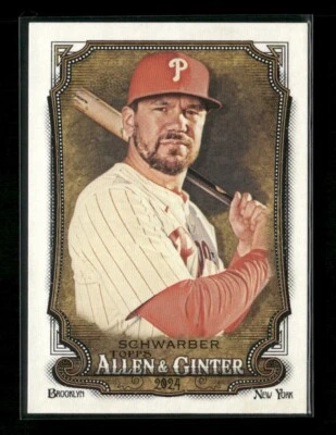 2024 Topps Allen & Ginter Kyle Schwarber SP #306 Phillies - Image 1 of 2
