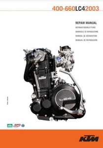 KTM 400-660 Service Manual | 1998-1999-2000-2001-2002-2003 | LC4 | CD OR USB - Picture 1 of 14