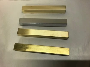 1" x 1" BRASS TUBE SQUARE SECTION CHOOSE LENGTH & FINISH * - Picture 1 of 2