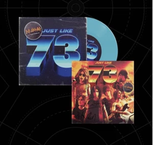 Def Leppard JUST LIKE 73: EXCLUSIVE BLUE VINYL 7" WITH SIGNED INSERT Ships Now - Picture 1 of 3