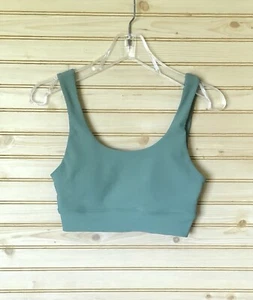 Reggiseno sportivo donna Wilo a costine scollo a scoop verde oliva M - Foto 1 di 5