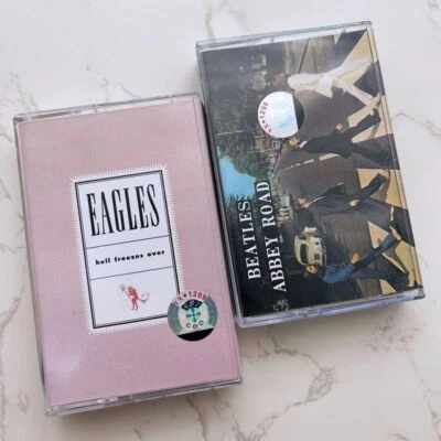 Tapes, The Beatles, The Beatles, Eagles, two discs. - Image 1 of 4