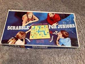 Vintage Scrabble Junior edition 3 Board Game 1968 Milton Bradley Selchow Righter - Picture 1 of 6