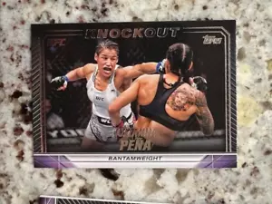 2024 TOPPS UFC KNOCKOUT BASE CARD BANTAMWEIGHT JULIANNA PENA #41 - Picture 1 of 1