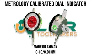 Metric Dial Indicator 0-10mm x .01mm / 60mm Face - Metrology Calibrated - Bild 1 von 3