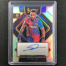 2022-23 Select La Liga PIERRE-EMERICK AUBAMEYANG Signatures Auto Silver #PEA